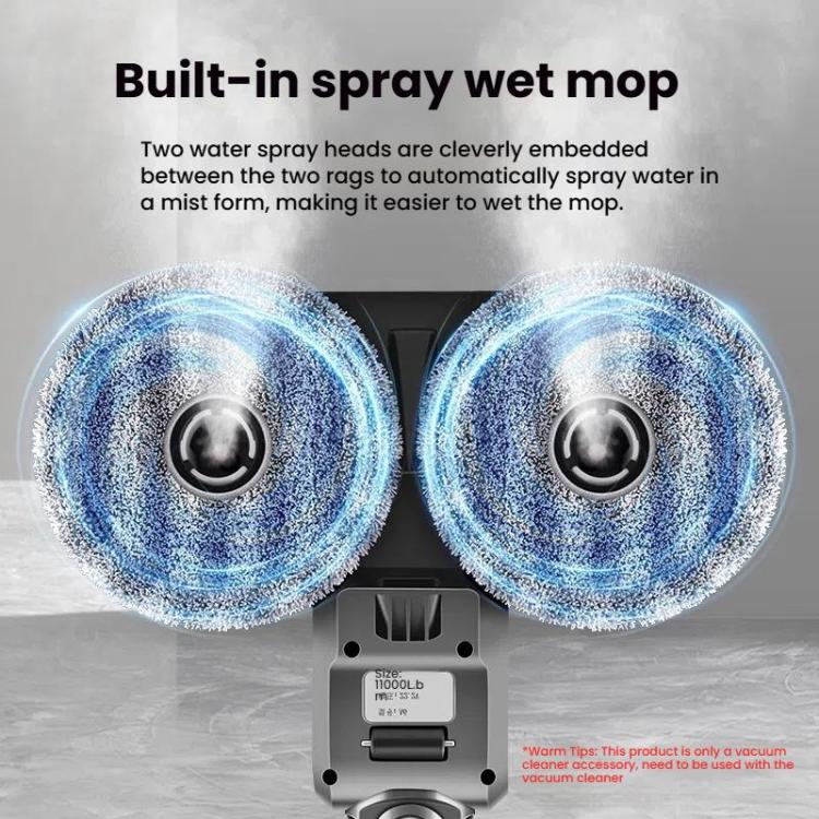Electric Mop Head Attachment For Dyson V15 / V11 / V10 / V7 / V8 Vacuum Cleaner With 4 Rags