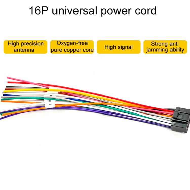 6pcs / Set Palminfo Android Navigation Cable 7-Heads Audio Cable 16 Pin Power Cord GPS Antenna 4 Pin 6 Pin USB Cable Rear View Line