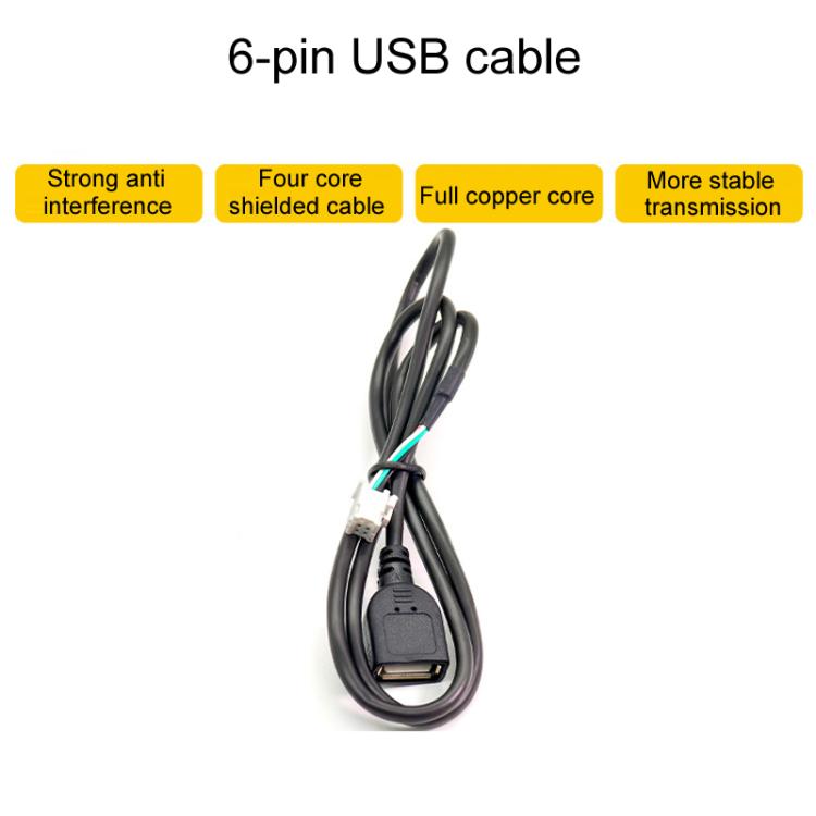 6pcs / Set Palminfo Android Navigation Cable 7-Heads Audio Cable 16 Pin Power Cord GPS Antenna 4 Pin 6 Pin USB Cable Rear View Line