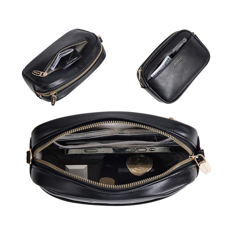 Baellerry N8938 Ladies PU Small Square Bag Large Capacity Crossbody Bag