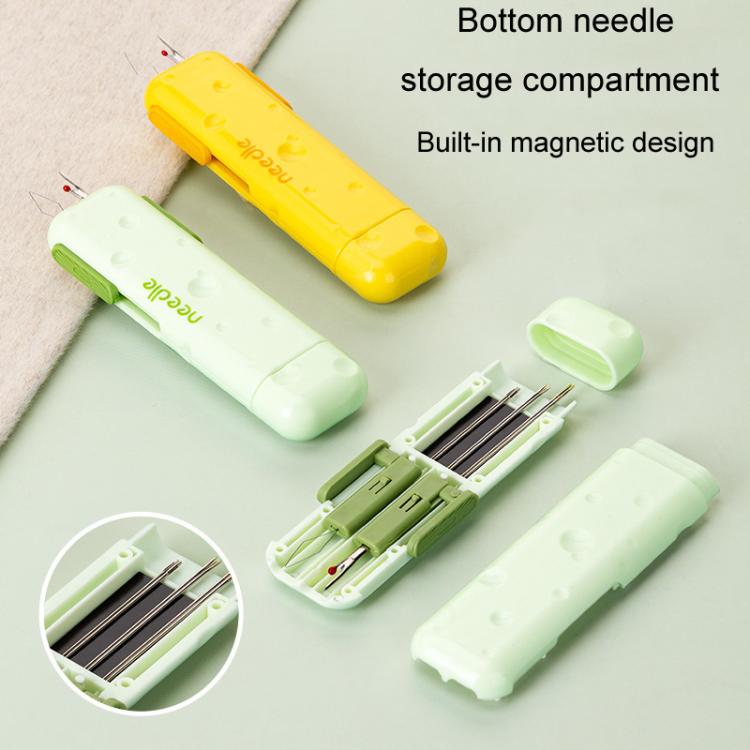 Multifunctional 3 In 1 Needle Threader And Unthreader Home Portable Hand Sewing Tool