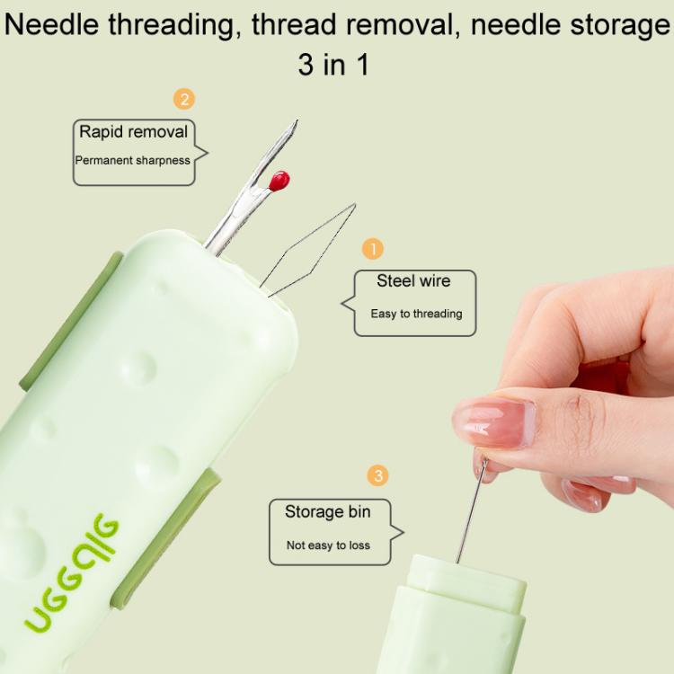 Multifunctional 3 In 1 Needle Threader And Unthreader Home Portable Hand Sewing Tool