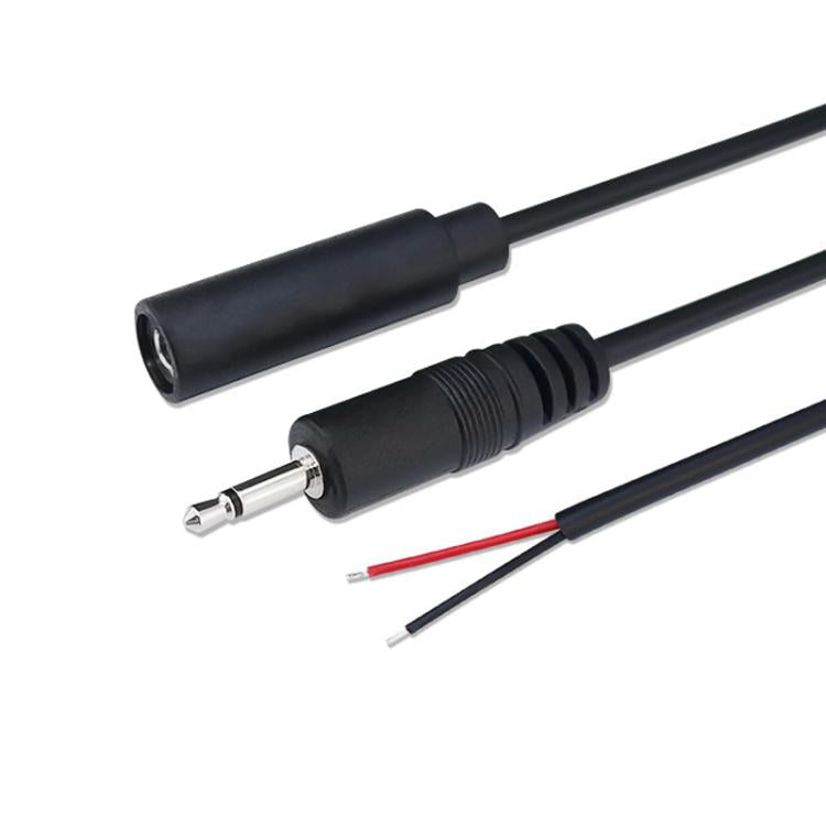 2.5mm Female Mono Cable 2Pin AUX Single Head Cable Speaker Audio Power Cord Audio Cord, Length: 25cm