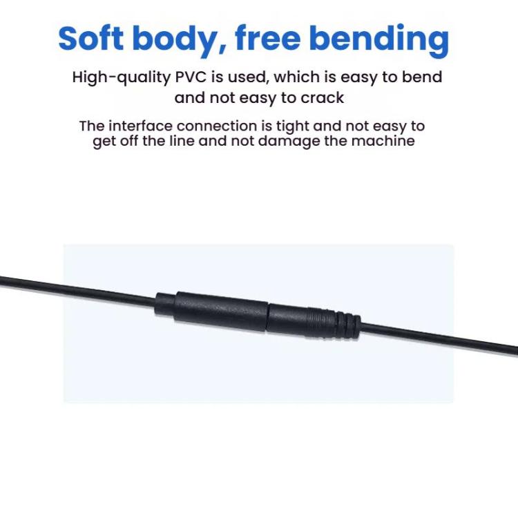 3.5mm Female Mono Cable 2Pin AUX Single Head Cable Speaker Audio Power Cord Audio Cord, Length: 25cm
