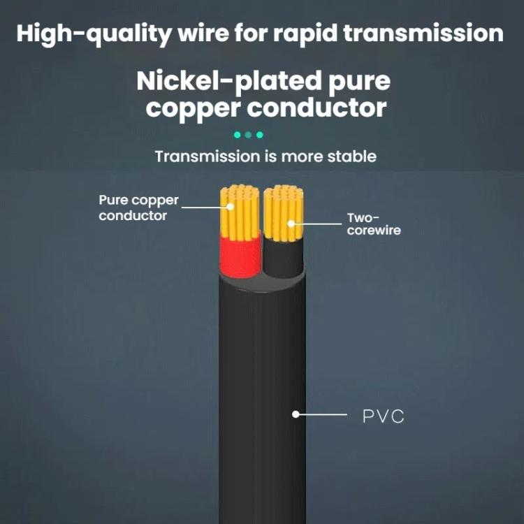 3.5mm Female Mono Cable 2Pin AUX Single Head Cable Speaker Audio Power Cord Audio Cord, Length: 25cm