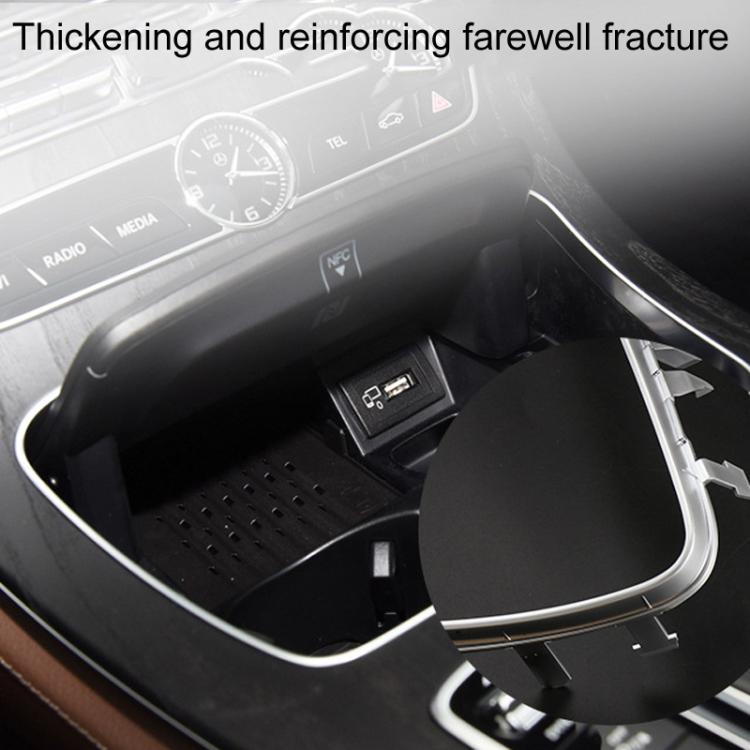 For Mercedes-Benz E-Class W213 Car Cup Holder Ashtray Cover Decorative Strips 2136830500 - Silver