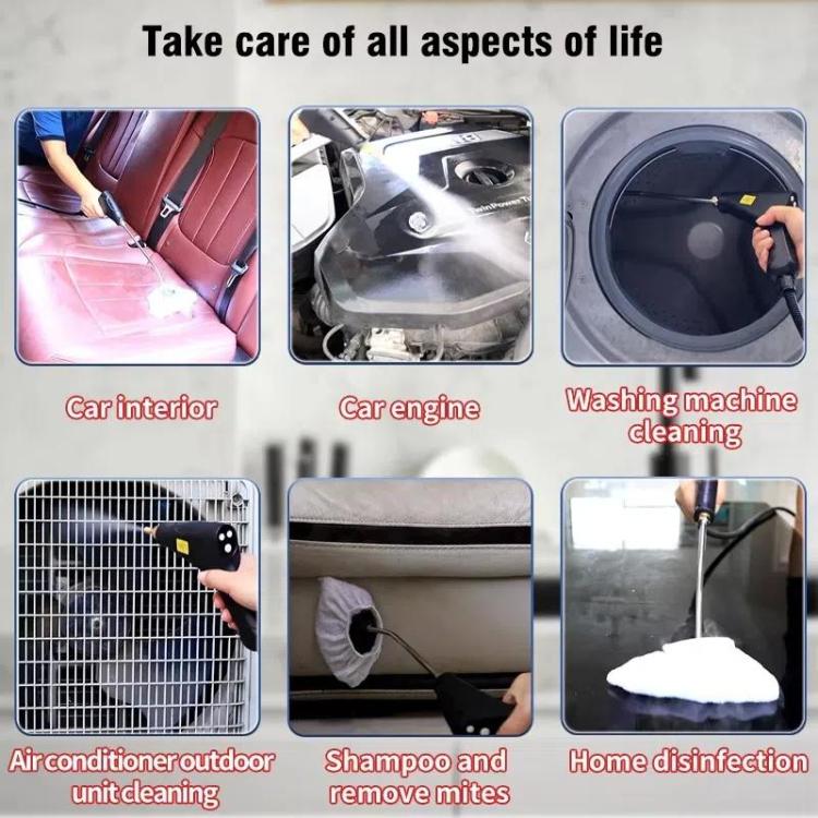 YAERDUN 1500W High Temperature Steam Cleaner Smart Digital Kitchen Hood Bathroom Cleaning Machine, Size: 220V AU Plug