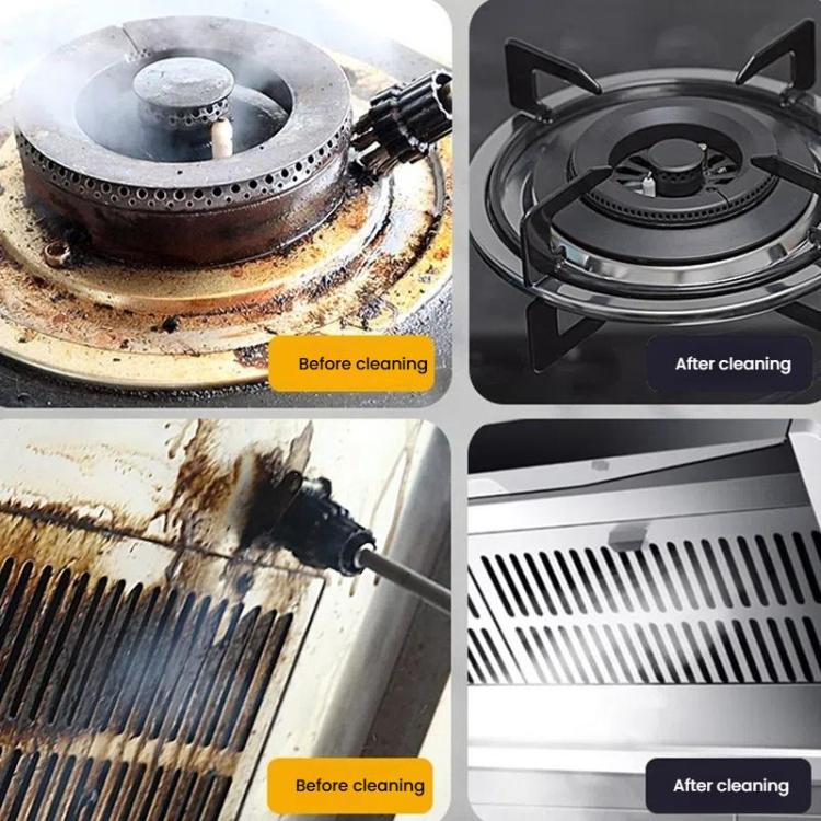 YAERDUN Steam Cleaner High Pressure High Temperature Kitchen Hood Multifunctional Household Cleaning Machine, Spec: 110V US Plug  - Two Flat