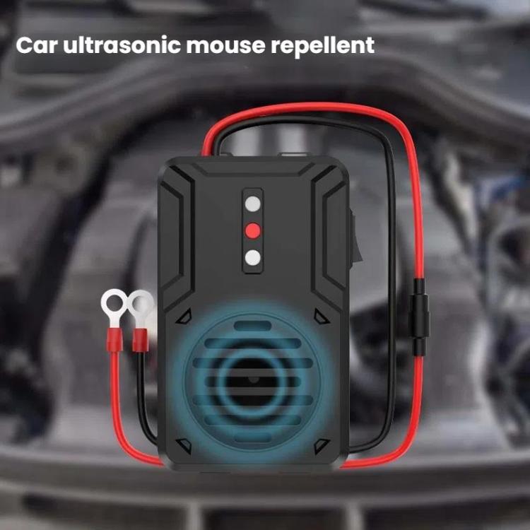 Ultrasonic Car Mouse Repeller Vehicle Rat Repeller - Black