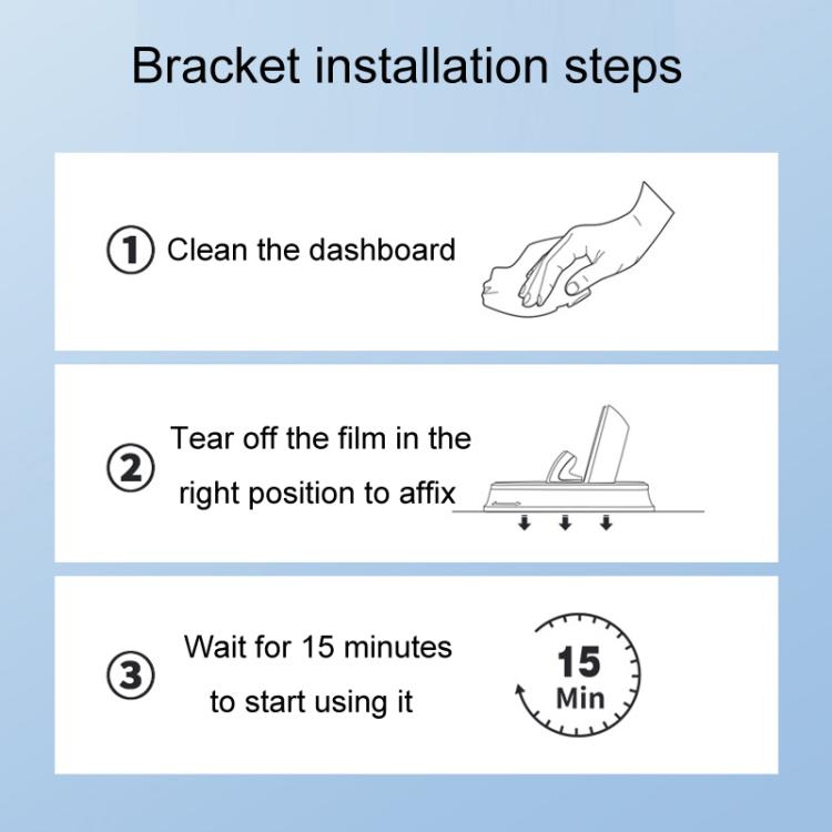 Z12 Car Center Console Fixed Navigation Phone Holder Installation-Free Snap-On Phone Support Bracket