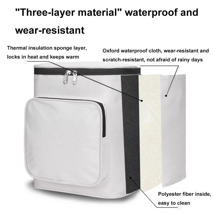 Electric Vehicle Front Helmet Raincoat Storage Waterproof Bag, Color: Black