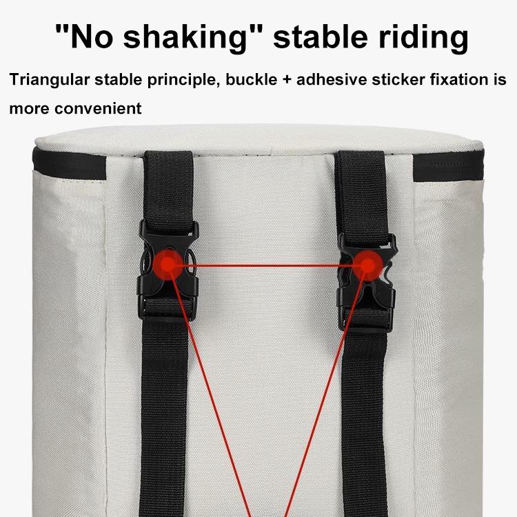 Electric Vehicle Front Helmet Raincoat Storage Waterproof Bag, Color: White with Film