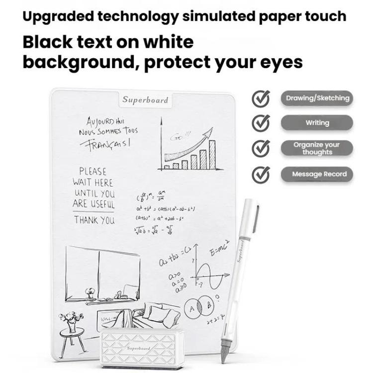 Magnetic Whiteboards Writing Board Partially Erasable Children LCD Handwriting Student Graffiti Drawing Board, Spec: 15 inch-Mechanical Eraser