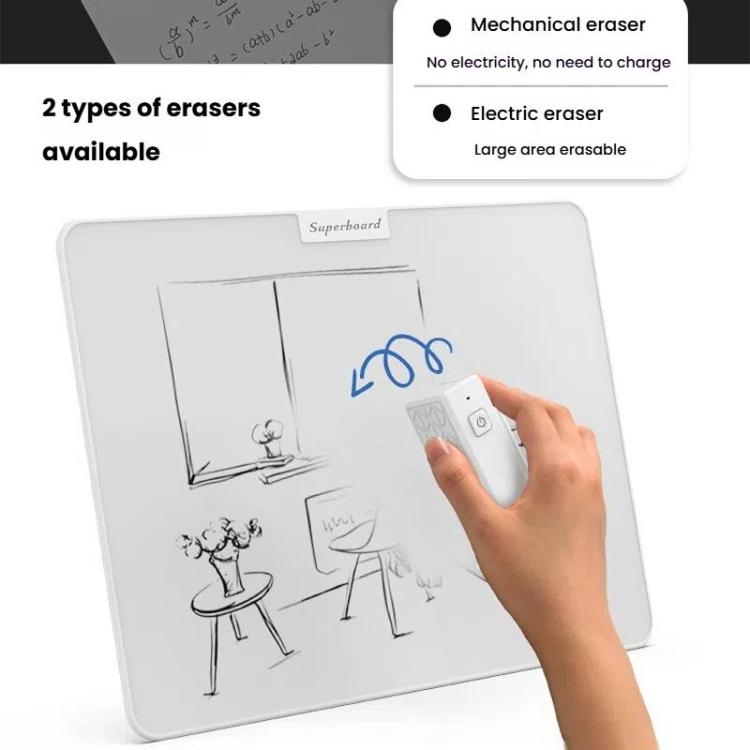 Magnetic Whiteboards Writing Board Partially Erasable Children LCD Handwriting Student Graffiti Drawing Board, Spec: 12 inch- Electric Eraser