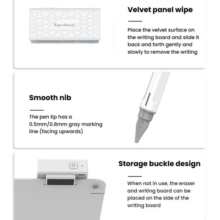 Magnetic Whiteboards Writing Board Partially Erasable Children LCD Handwriting Student Graffiti Drawing Board, Spec: 15 inch-Mechanical Eraser