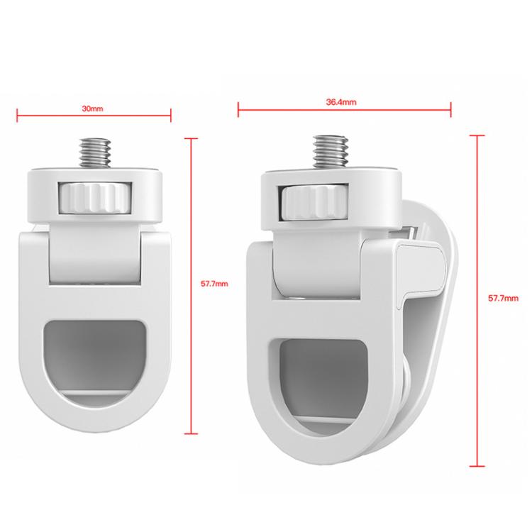 1/4 Screw Universal Fill Light Cell Phone Clip GoPro Video Conference Laptop PC External Clip