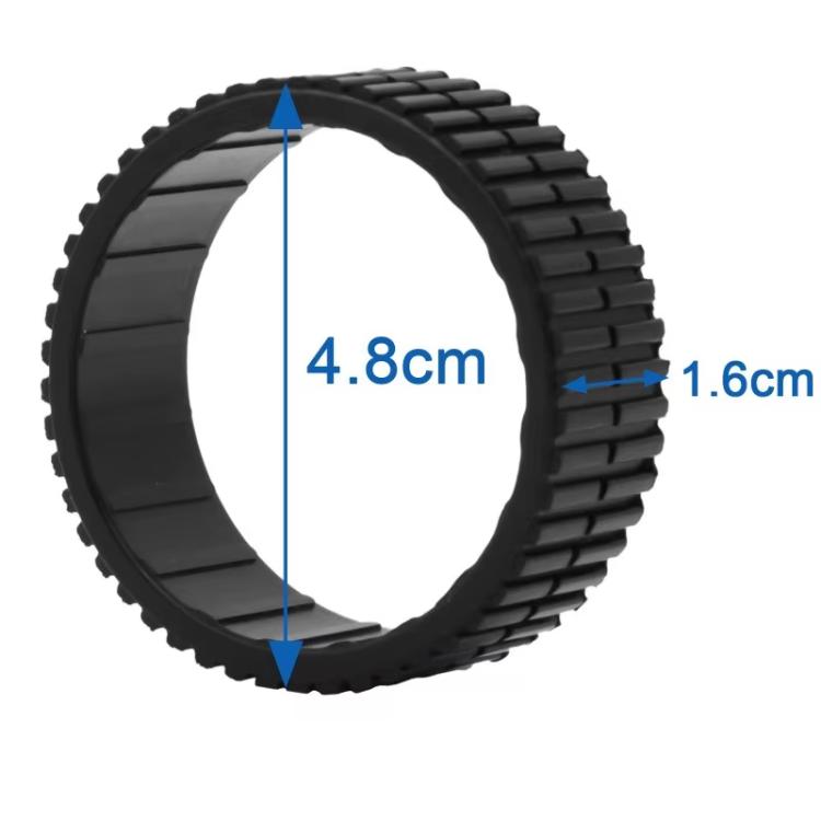 For iRobot Braava 380 / 380T / 320 / Mint 5200 Vacuum Cleaner Rubber Wheel - Black