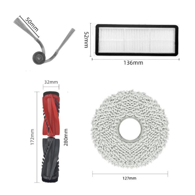 2pcs Rag For Roborock P20 Pro Robotic Vacuum Cleaner Accessories