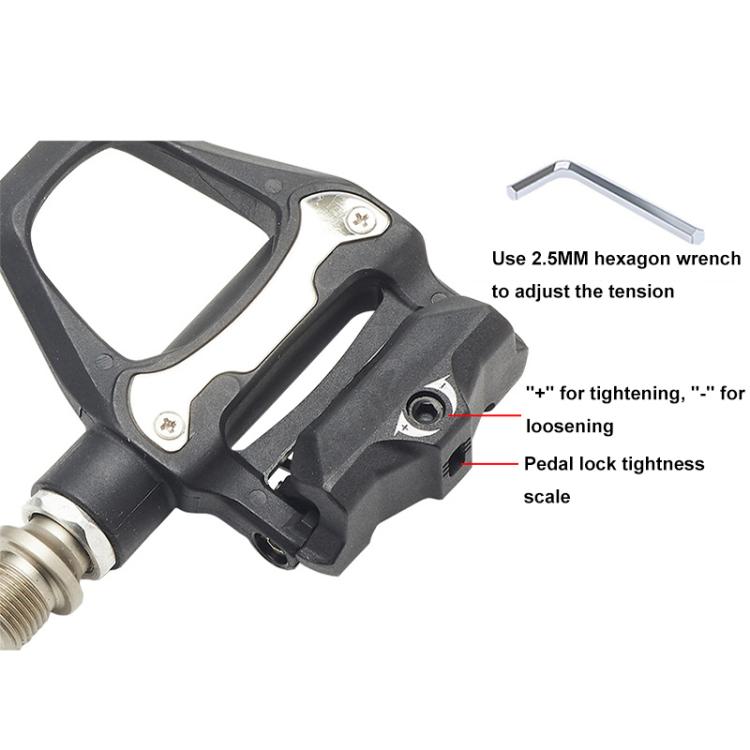 RACEWORK 1pair Road Bicycle Riding Anti-slip Self-locking Pedals - R26