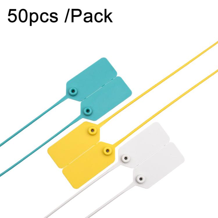 50pcs /Pack Tags Shoes Bags Anti-theft Tags Anti-switching Buckle Tie Disposable Plastic Anti-counterfeit Security Seals - Color Random