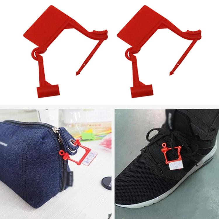 100pcs /Pack Disposable Plastic Seals Bags Anti-theft Padlock Aviation Marking Seal Label Tags Packaging Ties - Color Random