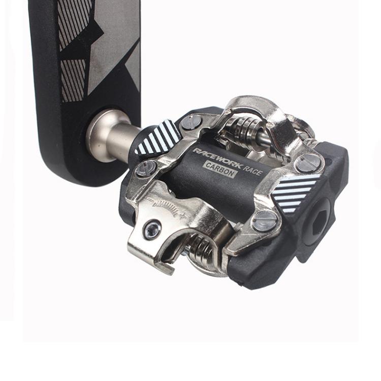 RACEWORK M8100 Mountain Bike Self-locking Pedal Ultra-light DU Bearing SPD Pedal, Color: Black Gold
