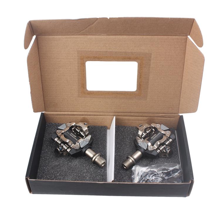 RACEWORK M8100 Mountain Bike Self-locking Pedal Ultra-light DU Bearing SPD Pedal, Color: Black