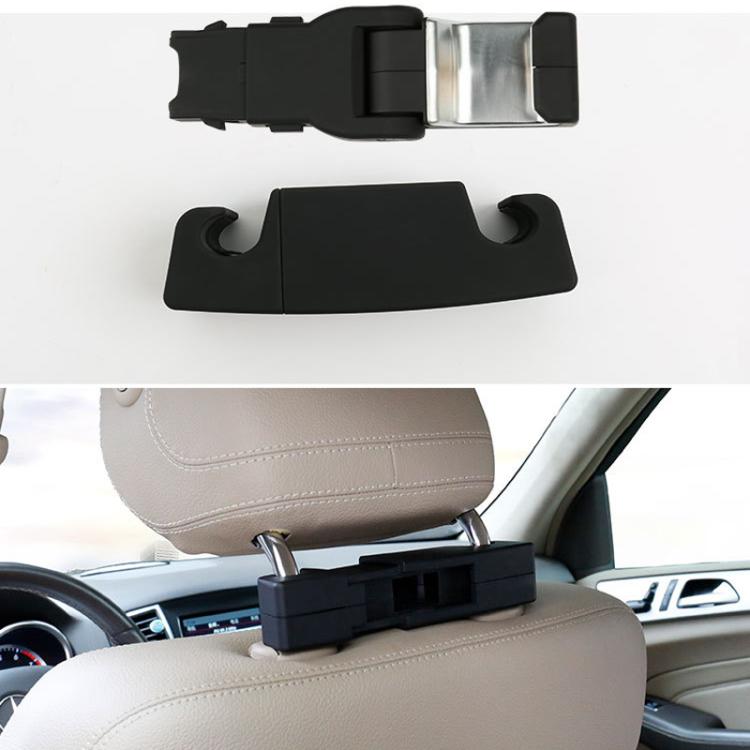 Car Hook Car Seatback Hanging Hook Auto Clothes Bag Hanger, Style: Without Suction Cup