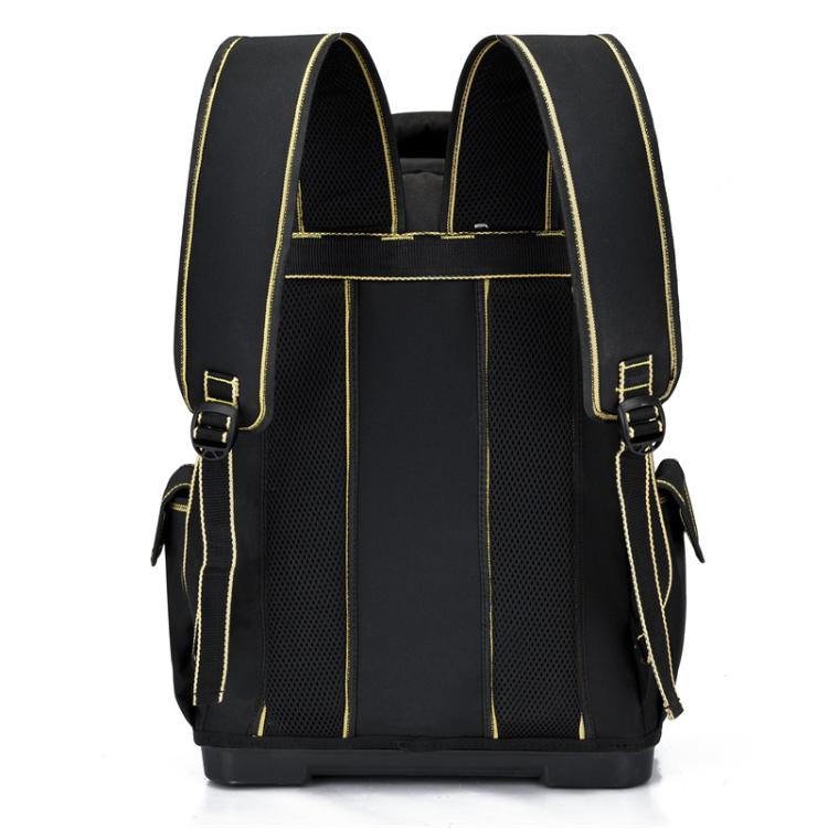 Multifunctional Oxford Cloth Tool Shoulder Bag Electrician Bag - Black