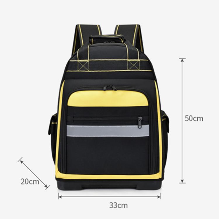Multifunctional Oxford Cloth Tool Shoulder Bag Electrician Bag - Black