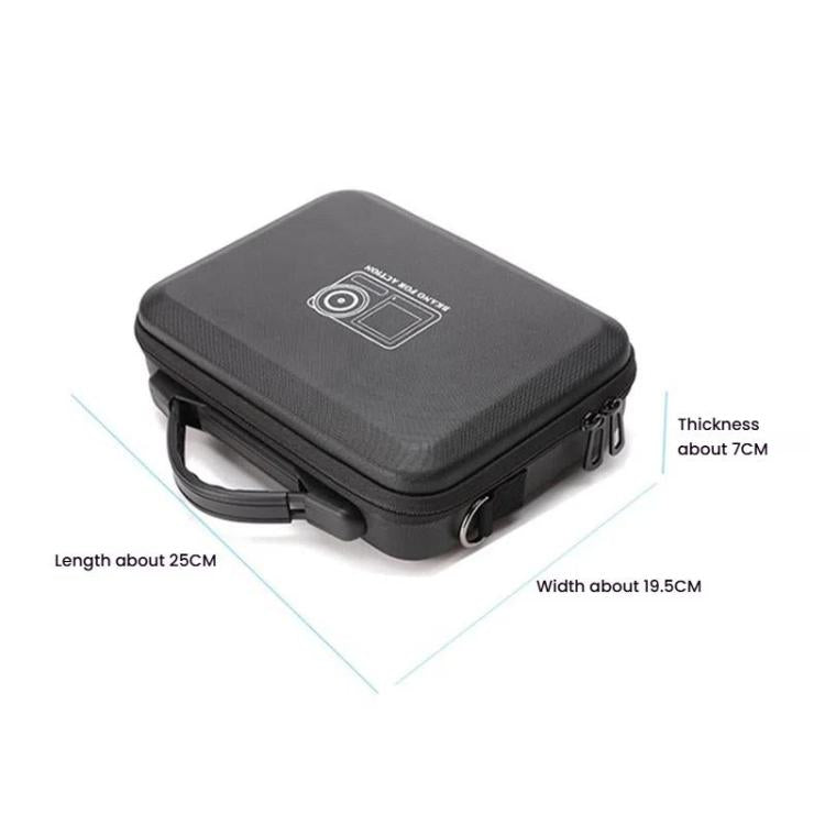 BKANO For DJI Osmo Action 3 / 4 / 5 Pro Sports Camera Storage Bag Portable Protective Bag Case - Black