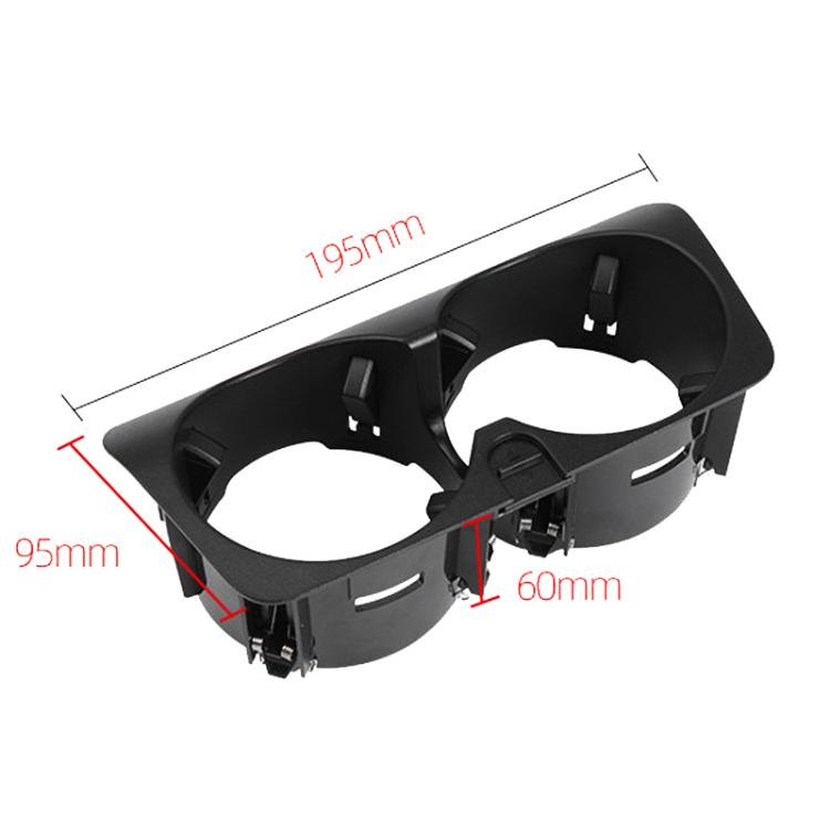 For Mercedes-Benz C-Class W205 / GLC W253 / E-Class W213 Center Console Beverage Cup Holder 2056802391, Style: Black
