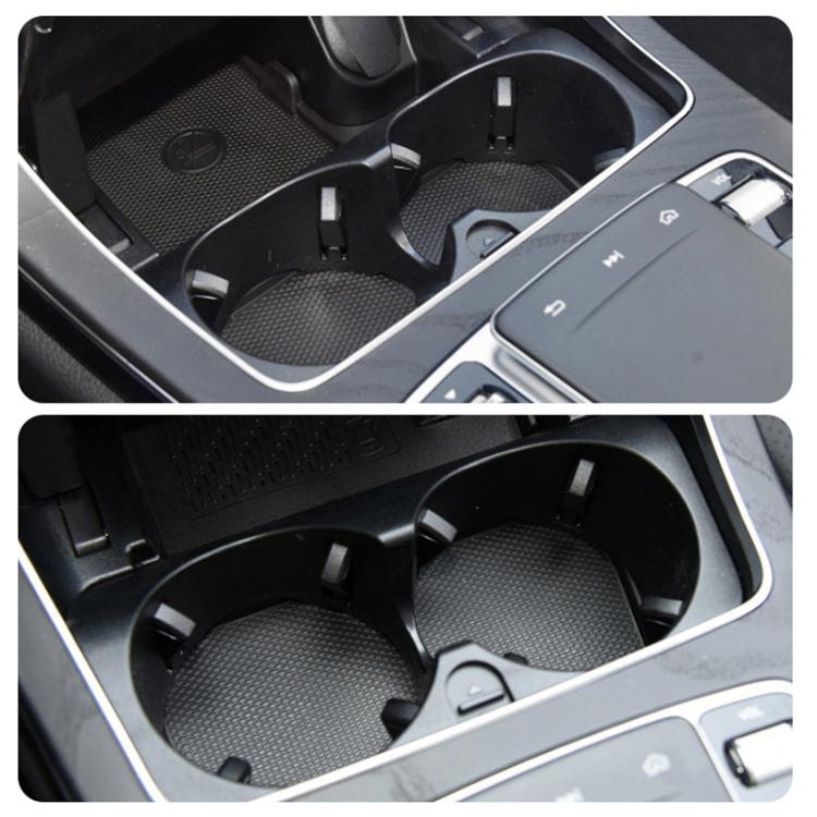 For Mercedes-Benz C-Class W205 / GLC W253 / E-Class W213 Center Console Beverage Cup Holder 2056802391, Style: Black