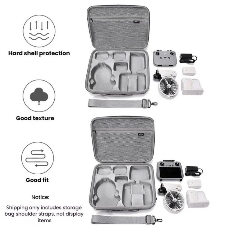 BKANO For DJI Flip Smooth Flying Tri-Power Kit Storage Bag Shock Absorbing Storage Case Backpack