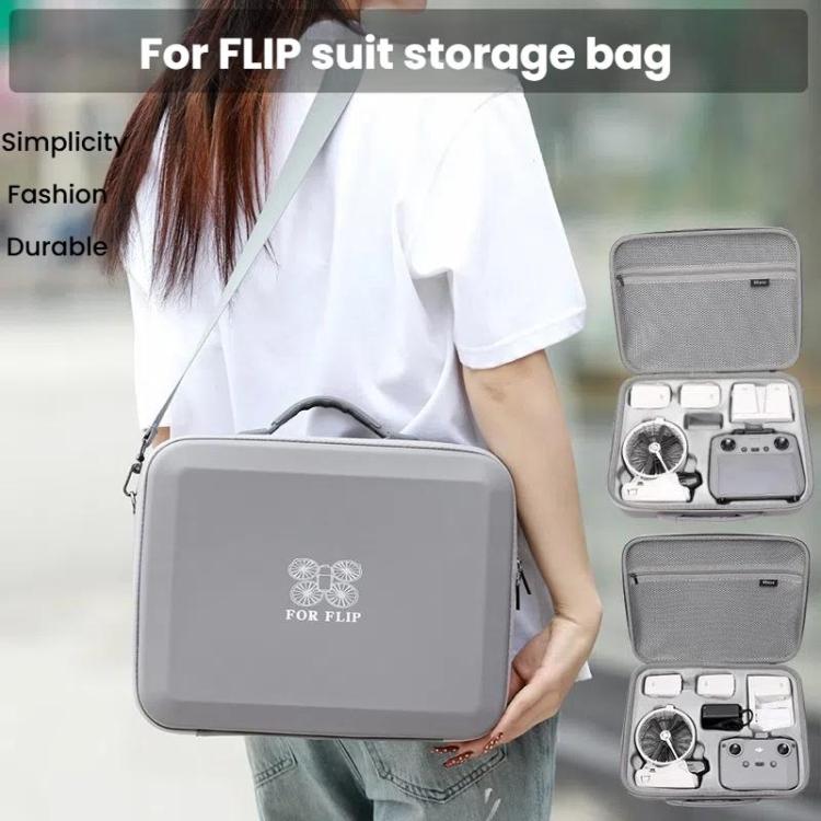 BKANO For DJI Flip Smooth Flying Tri-Power Kit Storage Bag Shock Absorbing Storage Case Backpack