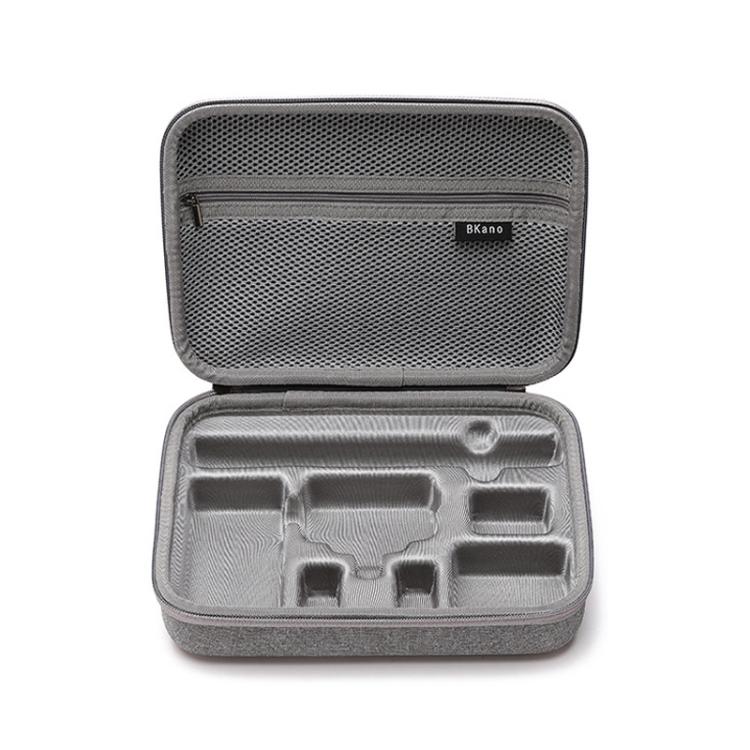 BKANO For DJI Osmo Action 4 / 5 Pro Set Storage Bag Organizer Case Hard Shell Case Handbag - Gray