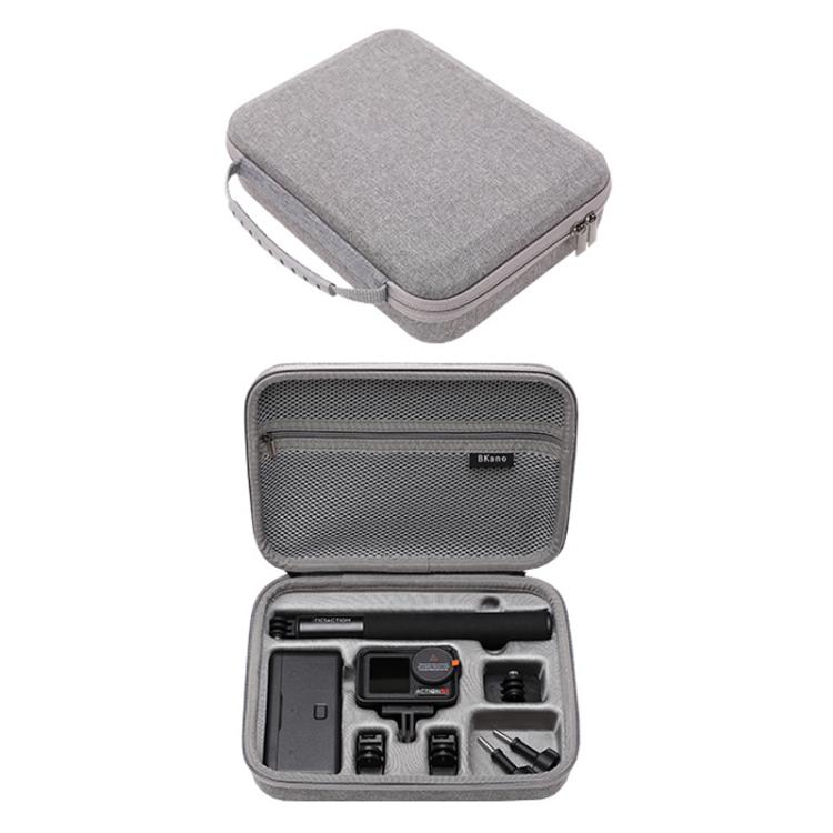 BKANO For DJI Osmo Action 4 / 5 Pro Set Storage Bag Organizer Case Hard Shell Case Handbag - Gray