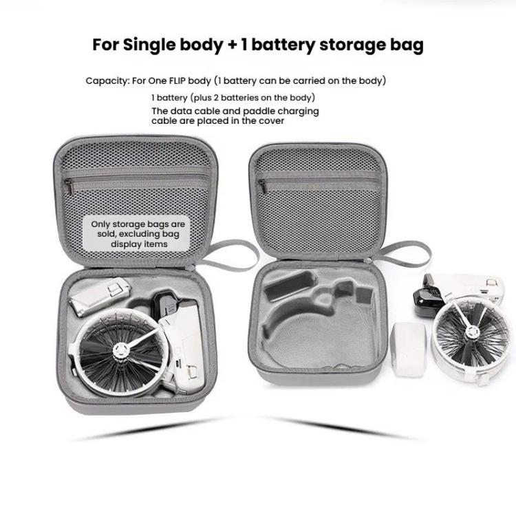 BKANO For DJI Flip Body Storage Bag Portable Waterproof Storage Case Hard Case Handbag