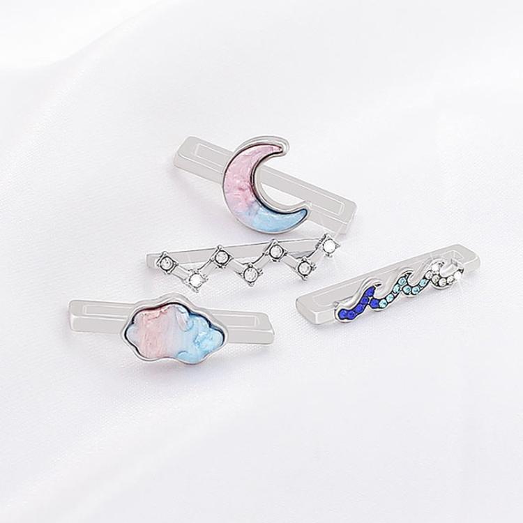 4pcs / Set 22mm Width Smart Watch Band Decorative Ring Metal Accessories, Style: 3