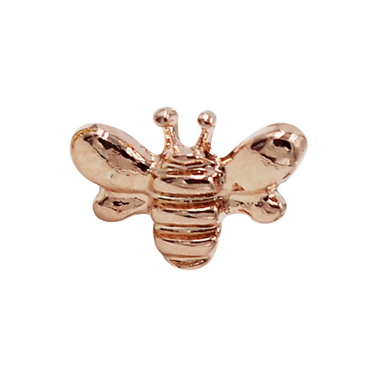 Smart Watch Universal Bee Shape Band Decorative Ring Metal Accessories, Style: Rose Gold 2