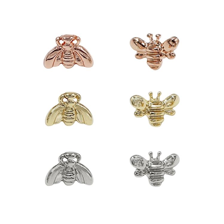 Smart Watch Universal Bee Shape Band Decorative Ring Metal Accessories, Style: Gold 1