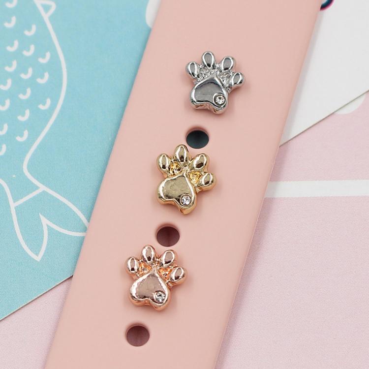 Smart Watch Universal Cats Paw Shape Band Decorative Ring Metal Accessories
