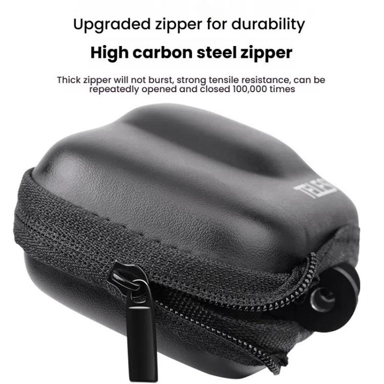 TELESIN Sports Camera Mini EVA Protective Storage Bag For GoPro HERO12 Black /11 Black /10 Black /9 Black - Black