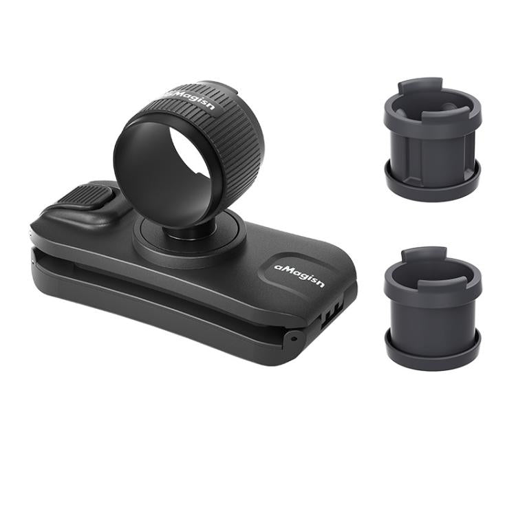 AMagisn Selfie Stick Hanger Action Camera Backpack Quick Attachment for Insta360 / DJI / GoPro - Black