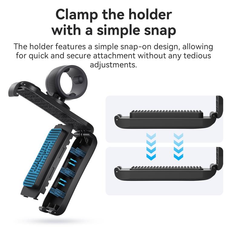 AMagisn Selfie Stick Hanger Action Camera Backpack Quick Attachment for Insta360 / DJI / GoPro - Black
