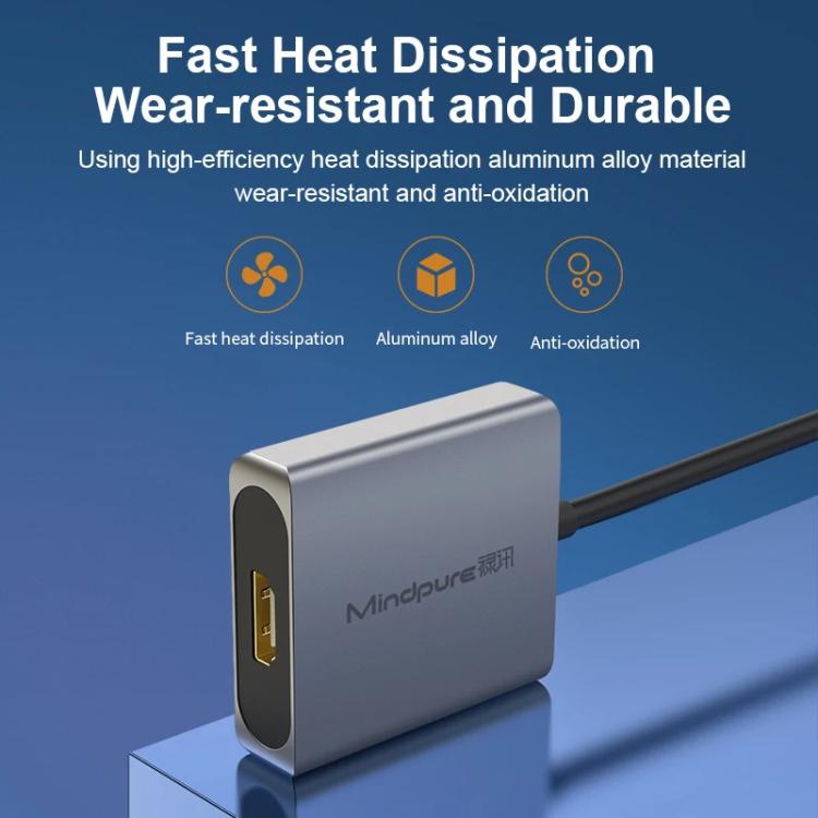 Mindpure AD014 Upgraded Version VGA To HDMI Converter For Computer Monitor Cable Adapter With Audio Power Supply
