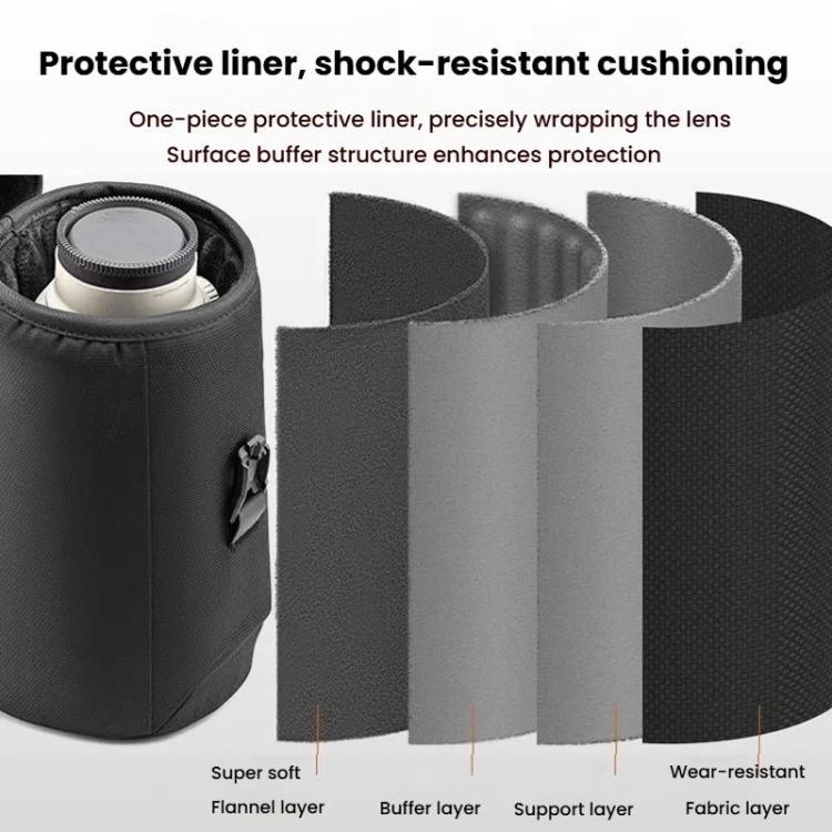 PGYTECH SLR Camera Telephoto Lens Waterproof Storage Bag, Size: M