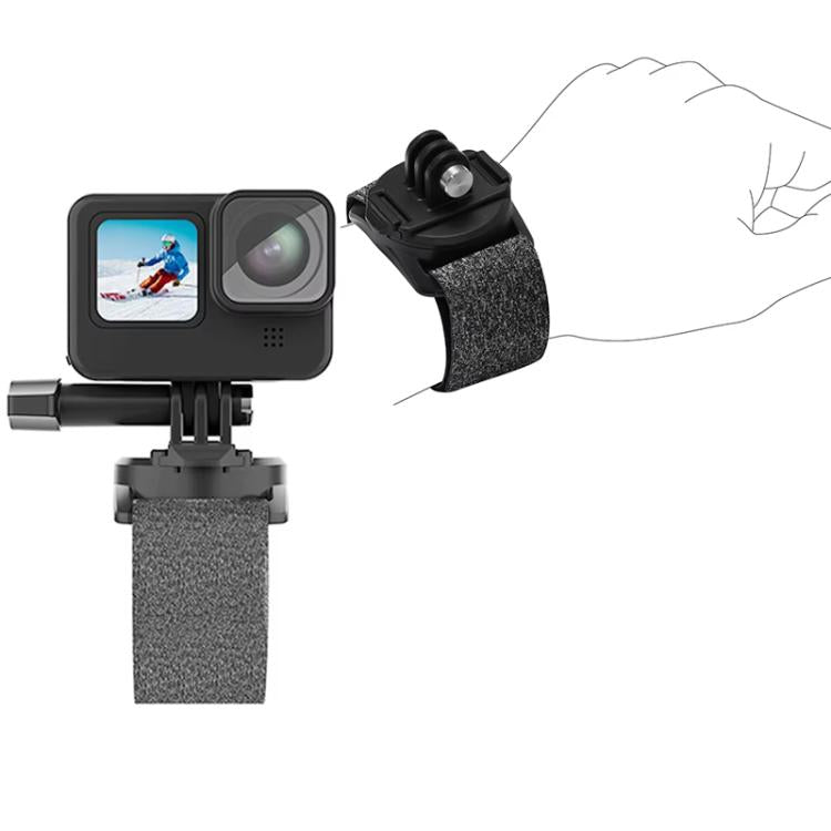 TELESIN Sports Camera Wrist Strap Steering Wrist Mount Strap - Gray Black