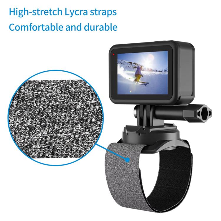 TELESIN Sports Camera Wrist Strap Steering Wrist Mount Strap - Gray Black