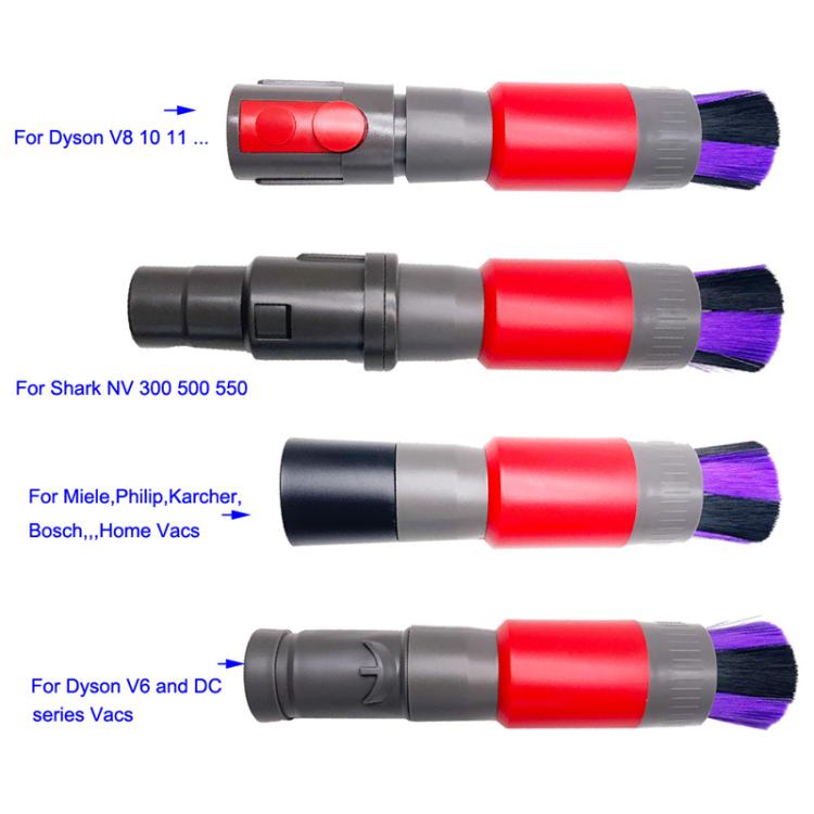 32mm Soft Brush+Connector For Dyson V8 Vacuum Cleaner Dusting Streak Free Soft Brush Replacement Accessory Set